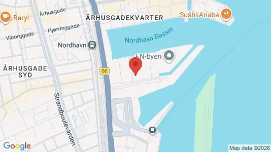 Lejligheder til leje i Østerbro - kort over placeringen