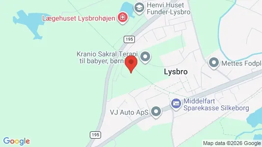 Lejligheder til leje i Silkeborg - kort over placeringen