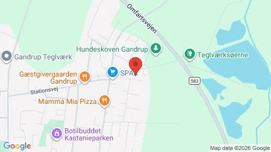 Lejligheder til salg i Gandrup - kort over placeringen