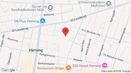 Lejligheder til leje i Herning - kort over placeringen