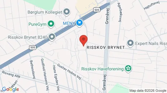 Lejligheder til leje i Risskov - kort over placeringen