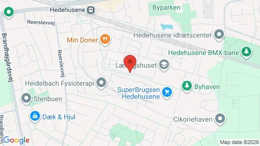 Lejligheder til leje i Hedehusene - kort over placeringen
