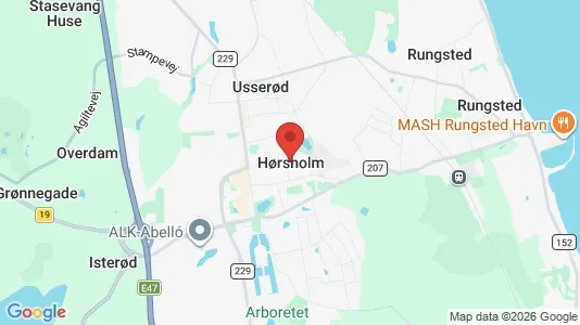 Lejligheder til salg i Hørsholm - kort over placeringen
