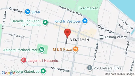 Lejligheder til leje i Aalborg Centrum - kort over placeringen