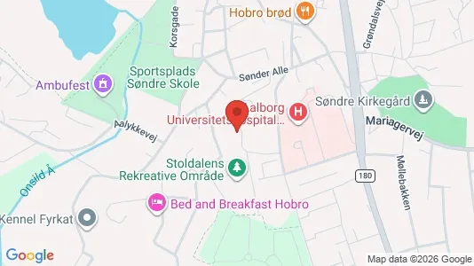 Lejligheder til leje i Hobro - kort over placeringen