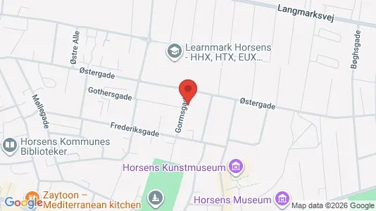 Lejligheder til leje i Horsens - kort over placeringen
