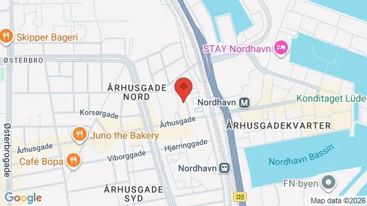 Lejligheder til salg i Østerbro - kort over placeringen