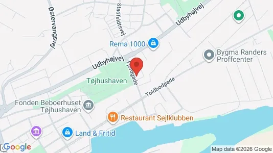 Lejligheder til leje i Randers NØ - kort over placeringen
