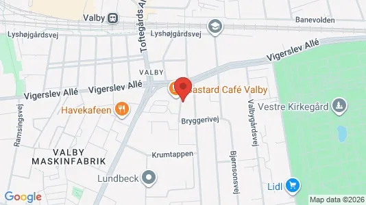 Lejligheder til salg i Valby - kort over placeringen