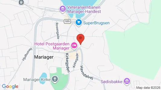 Lejligheder til salg i Mariager - kort over placeringen