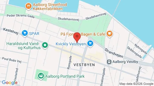 Lejligheder til leje i Aalborg Centrum - kort over placeringen