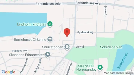 Lejligheder til leje i Nørresundby - kort over placeringen