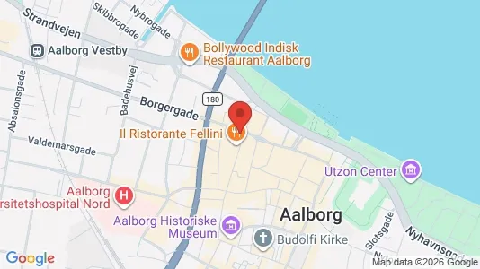 Lejligheder til leje i Aalborg Centrum - kort over placeringen