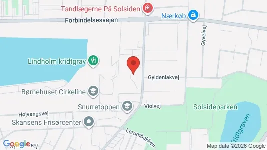 Lejligheder til leje i Nørresundby - kort over placeringen