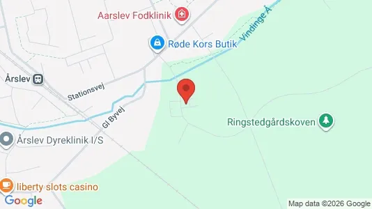 Lejligheder til leje i Årslev - kort over placeringen