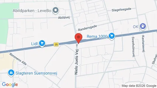 Lejligheder til leje i Frederikshavn - kort over placeringen