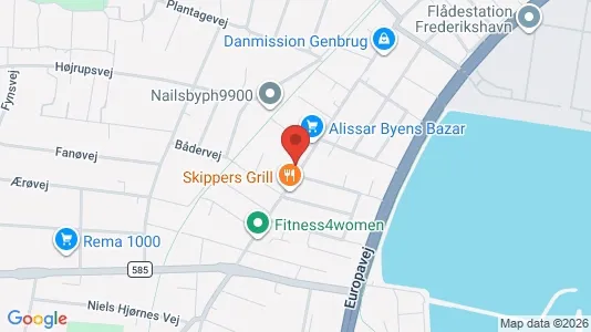 Lejligheder til leje i Frederikshavn - kort over placeringen