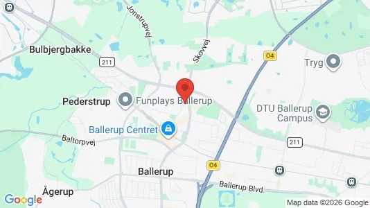 Lejligheder til leje i Ballerup - kort over placeringen