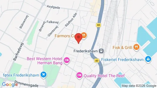 Lejligheder til leje i Frederikshavn - kort over placeringen