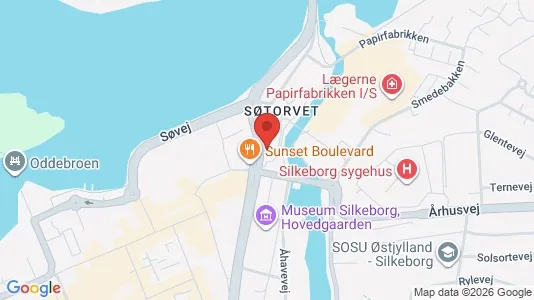 Lejligheder til leje i Silkeborg - kort over placeringen