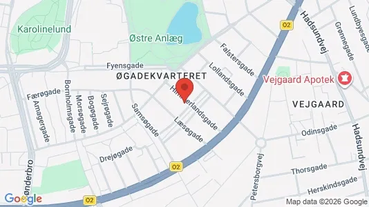 Lejligheder til leje i Aalborg Centrum - kort over placeringen