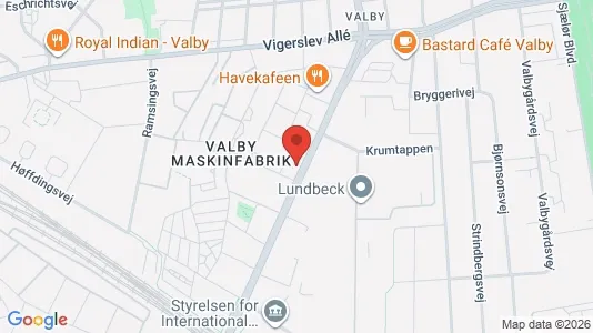 Lejligheder til leje i Valby - kort over placeringen