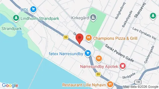 Lejligheder til leje i Nørresundby - kort over placeringen