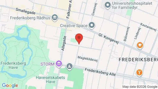 Lejligheder til salg i Frederiksberg C - kort over placeringen