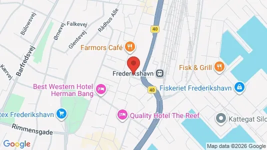 Lejligheder til leje i Frederikshavn - kort over placeringen