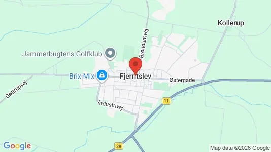 Lejligheder til leje i Fjerritslev - kort over placeringen