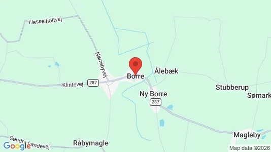 Lejligheder til salg i Borre - kort over placeringen