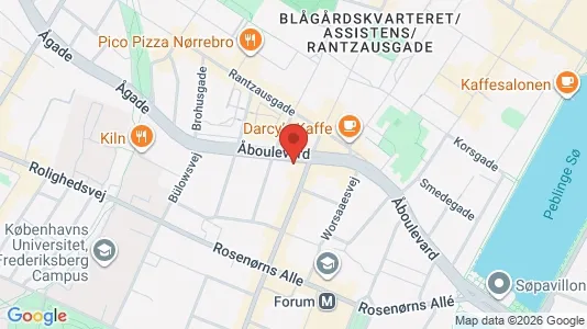 Lejligheder til leje i Frederiksberg C - kort over placeringen