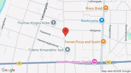 Lejligheder til salg i Odense M - kort over placeringen
