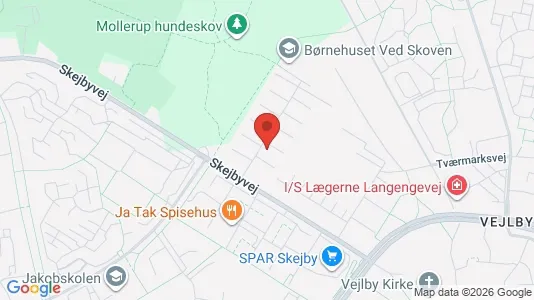 Lejligheder til salg i Risskov - kort over placeringen