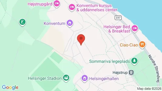 Lejligheder til salg i Helsingør - kort over placeringen