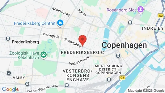 Lejligheder til leje i Frederiksberg C - kort over placeringen