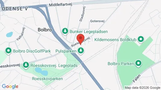 Lejligheder til leje i Odense V - kort over placeringen