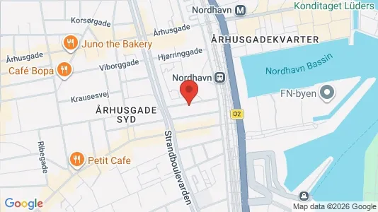 Lejligheder til salg i Østerbro - kort over placeringen