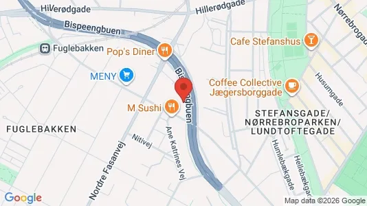 Lejligheder til salg i Frederiksberg - kort over placeringen