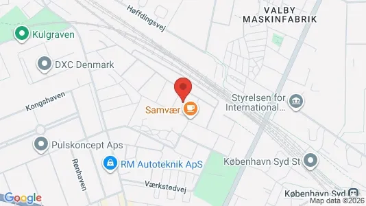 Lejligheder til salg i Valby - kort over placeringen