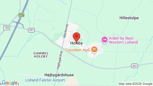 Lejligheder til leje i Holeby - kort over placeringen