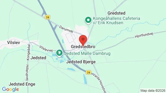 Lejligheder til leje i Gredstedbro - kort over placeringen