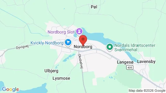Lejligheder til leje i Nordborg - kort over placeringen