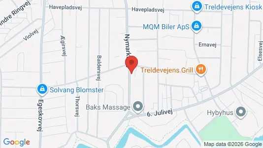 Lejligheder til leje i Fredericia - kort over placeringen