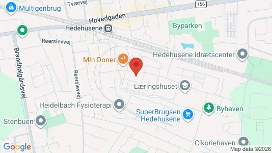 Lejligheder til leje i Hedehusene - kort over placeringen