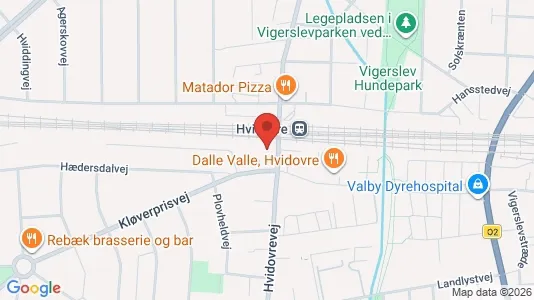 Lejligheder til leje i Hvidovre - kort over placeringen