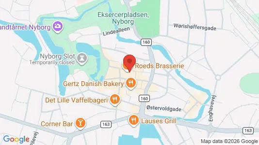 Lejligheder til leje i Nyborg - kort over placeringen