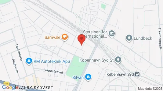Lejligheder til leje i Valby - kort over placeringen