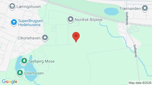 Lejligheder til leje i Hedehusene - kort over placeringen