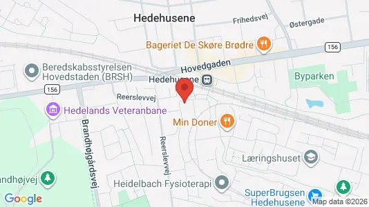 Lejligheder til leje i Hedehusene - kort over placeringen